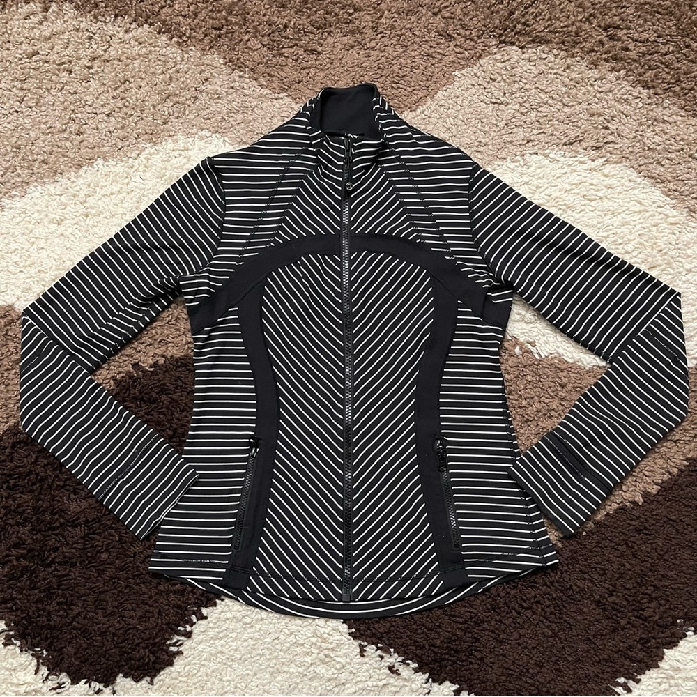 Lululemon Define Jacket Sz 10 In Parallel Stripe … - image 4